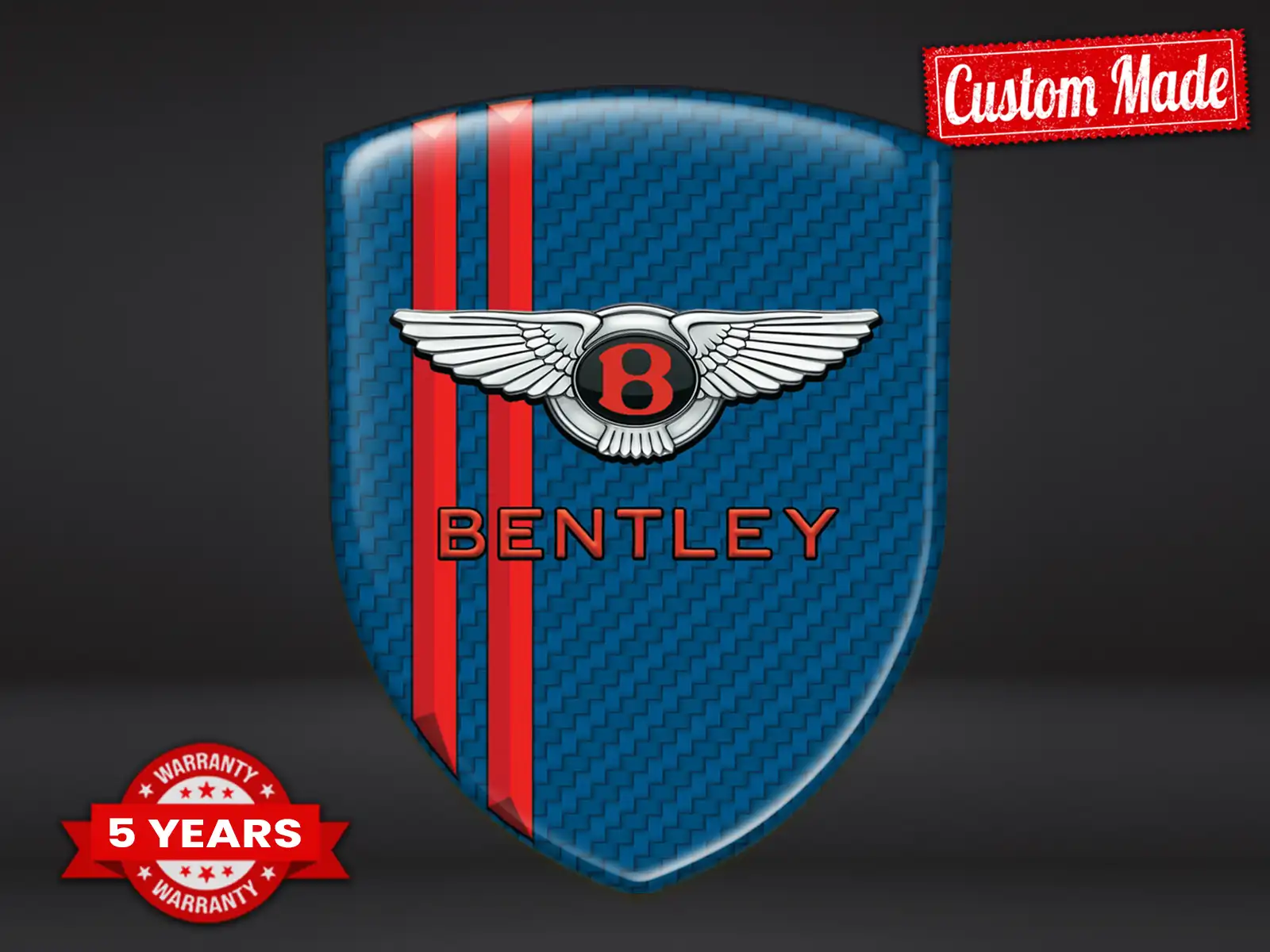 Bentley Domed Aufkleber Langlebig Premium Max Hohe Qualität